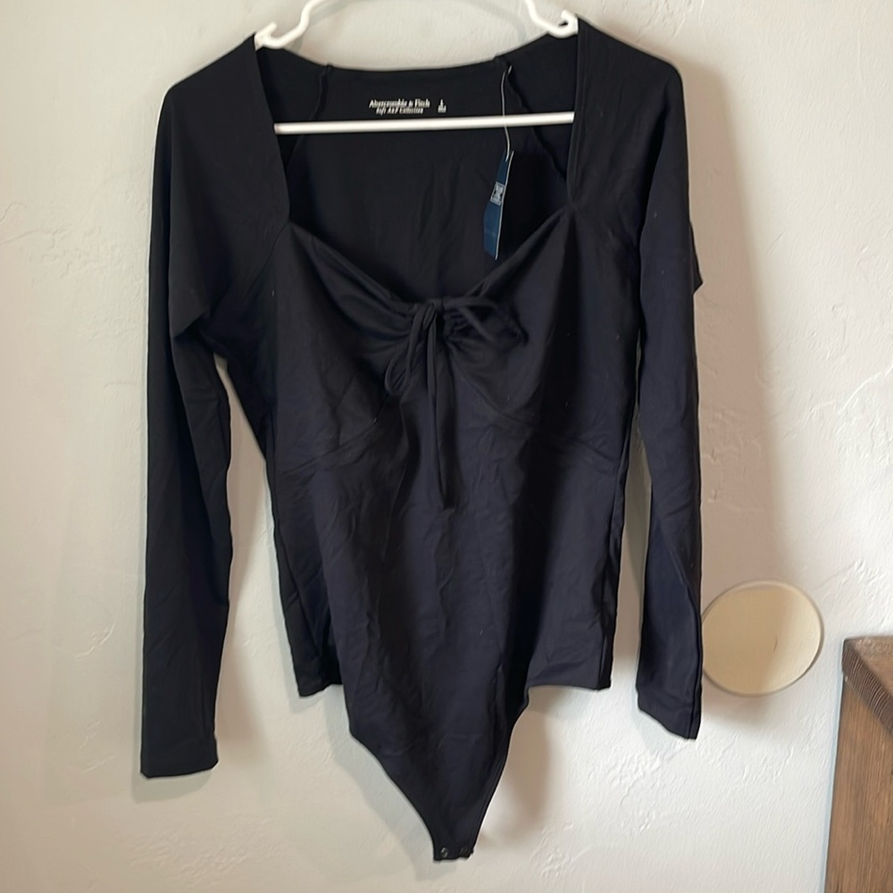 A&F body suit black new w tags